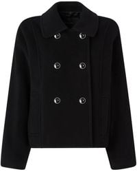 Pinko - Double-Breasted Wool Coat - Lyst