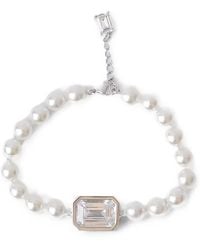 Izabel Display - Mega Pearl Crystal-Embellished Bracelet - Lyst