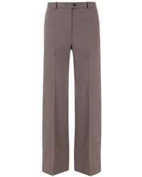 Jil Sander - Pressed-Crease Straight-Leg Trousers - Lyst