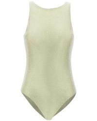 Twentyfourhaitch - Body Lime Lamu Con Apliques De Strass - Lyst