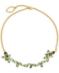 Oscar de la Renta - Navette Crystal Necklace - Lyst