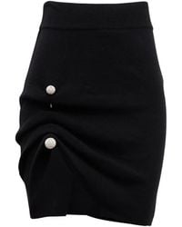 GIUSEPPE DI MORABITO - Crystal-Embellished Draped Skirt - Lyst