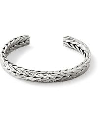 John Hardy - Sterling Hammered Cuff Bracelet - Lyst
