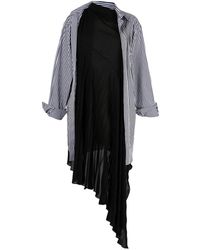 Balenciaga - Twisted Layered Shirt-effect Asymmetric Dress - Lyst