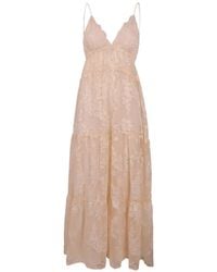 ERMANNO FIRENZE - Floral-Lace Tiered Maxi Dress - Lyst