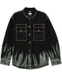 Off-White c/o Virgil Abloh - Button-Up Denim Shirt - Lyst
