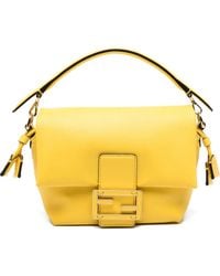 Fendi - Mamma Baguette Small Leather Handbag - Lyst