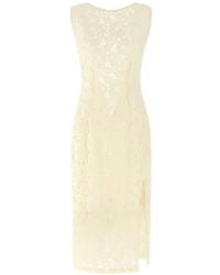 Pinko - Midi-Jurk Met Split - Lyst