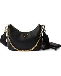Prada - Re-Edition 2005 Schultertasche Mit Kettendetail - Lyst