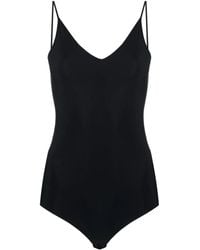 Jil Sander - V-Neck Stretch Bodysuit - Lyst