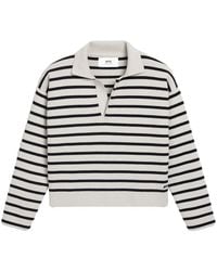 Ami Paris - Jersey Tipo Polo A Rayas - Lyst