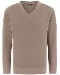 BOGGI - Pull Côtelé À Col V - Lyst