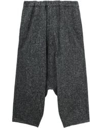 COMME DES GARÇON BLACK - Elasticated Wool Trousers - Lyst