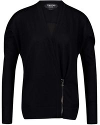 Tom Ford - Cardigan À Design Cache-Cœur - Lyst