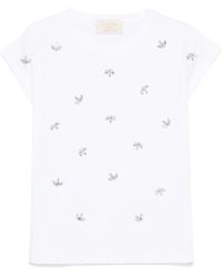 Kaos - Camiseta con detalles de cristal - Lyst