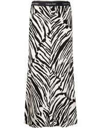 Calvin Klein Gonna con stampa - Nero