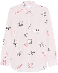 Comme des Garçons - Letters-Print Shirt - Lyst