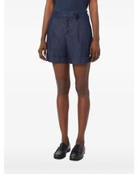 Max Mara - Cotton Denim Shorts - Lyst