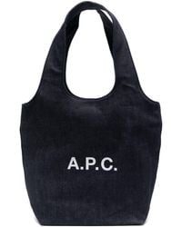 A.P.C. - Handtasche mit Logo-Print - Lyst