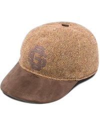 Gran Sasso - Herringbone-Pattern Logo-Patch Cap - Lyst