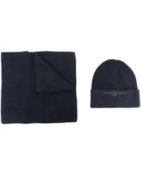 Tommy Hilfiger - Scarf And Beanie Hat Set - Lyst