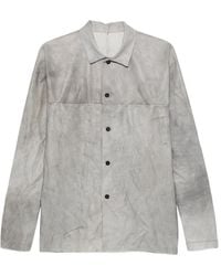 Ma+ - Leather Long-Sleeves Shirt - Lyst
