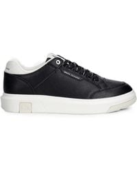 ARMANI EXCHANGE - Gekörnte Sneakers Mit Logo-Patch - Lyst