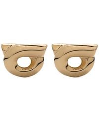 Ferragamo - -tone Gancini 10 Stud Earrings - Women's - Brass - Lyst