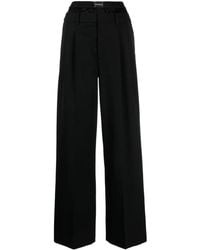 Alexander Wang - Layered-Waist Wool Trousers - Lyst