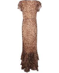RIXO London - "Ordinia" Dress Mila Leopard - Lyst