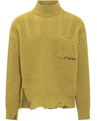 Marni - Pull Côtelé À Col Roulé - Lyst