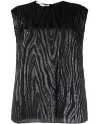 Stella McCartney - Moire-Effect Tank Top - Lyst