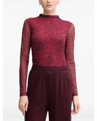 MARC AUREL - Patterned Long-Sleeved Top - Lyst