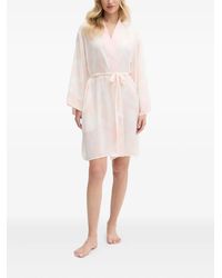 DKNY - Cloud-Print Belted Robe - Lyst