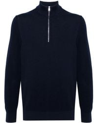 BOSS - Pull En Coton À Fermeture Zippée - Lyst