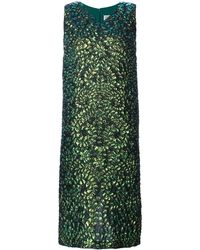 Maison Margiela Lizard Print Dress - Groen