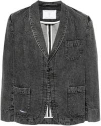 Societe Anonyme - Single-Breasted Denim Blazer - Lyst