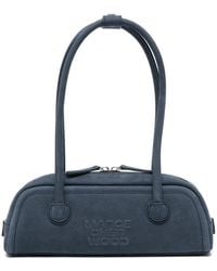 Marge Sherwood - Logo-Embossed Nubuck-Leather Tote Bag - Lyst