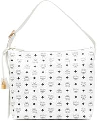 MCM - Large Aren Visetos-Print Leather Shoulder Bag - Lyst