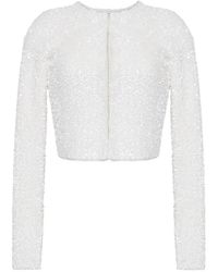 Adam Lippes - Raya Sequin-Embellished Cardigan - Lyst