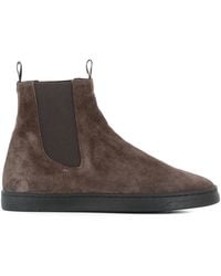 Officine Creative - Suede Pull-Tab Chelsea Boots - Lyst