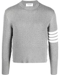 Thom Browne - Jersey de canalé con motivo 4-Bar - Lyst