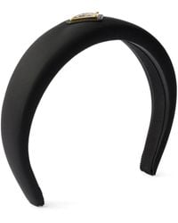 Prada - Logo-Plaque Re-Nylon Headband - Lyst