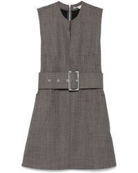 Stella McCartney - Jurk Met Pied-De-Poule Print - Lyst