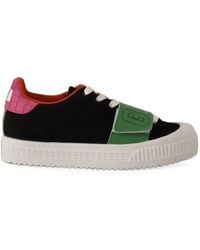 Gcds - Logo-Strap Suede Sneakers - Lyst