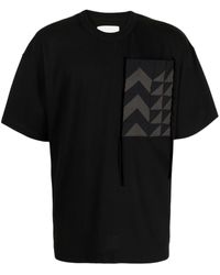 Yoshio Kubo - T-shirt en coton à design patchwork - Lyst