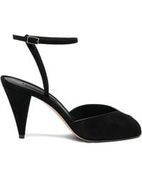 Casadei - 75Mm Ankle-Strap Peep-Toe Heeled Pumps - Lyst