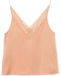 forte_forte - Lace-Trim Camisole Top - Lyst