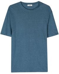 Sandro - T-Shirt aus Leinen - Lyst