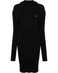 Vivienne Westwood - Geripptes Minikleid Mit Orb-Stickerei - Lyst
